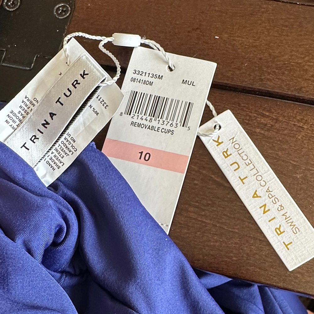 Trina Turk Purple Swimwear with Tags - Picture 2 of 4